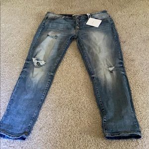 KanCan distressed button fly jeans